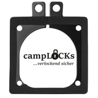 Camplocks Quadratisch Groß schwarz